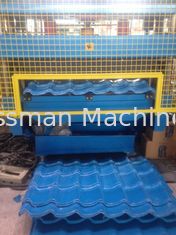 5 Ton Manual Uncoiler Roof Panel Roll Forming Machine PLC Control System